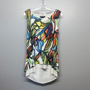 Michael Tyler Women’s Multicolor Floral Sleeveless Top - M